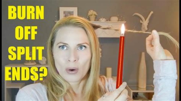 How do you burn off split ends?