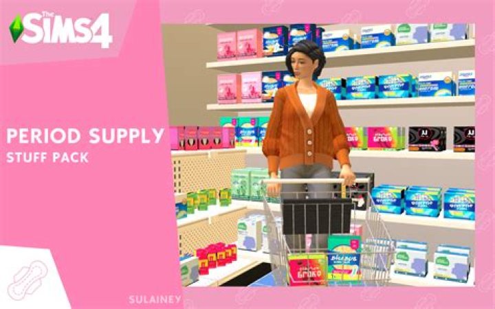 How do you buy pads and tampons in Sims 4 a slice of life?