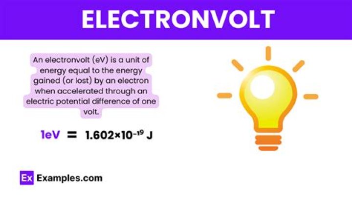 How do you calculate the energy of an electron volt?