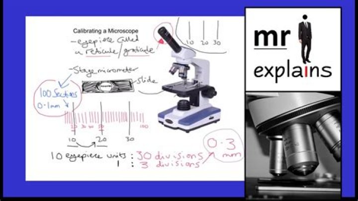 How do you calibrate a microscope slide?