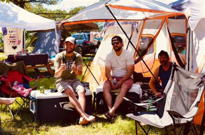 How do you camp at a music festival?