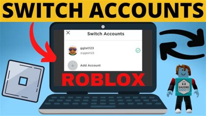 How do you change accounts on Roblox?