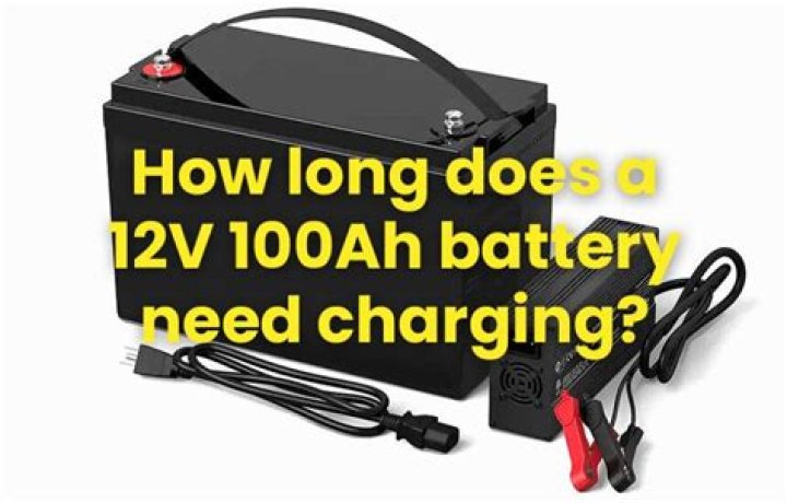 How do you charge a 12v 100ah battery?
