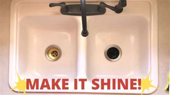 How do you clean a white porcelain sink without bleach?