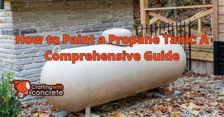 How do you clean and paint a propane tank?
