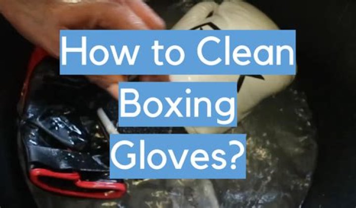 How do you clean boxing gloves with title?