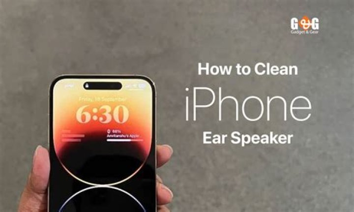 How do you clean iPhone ear speaker X?