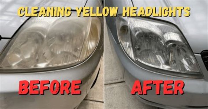 How do you clean yellowed light fixtures?