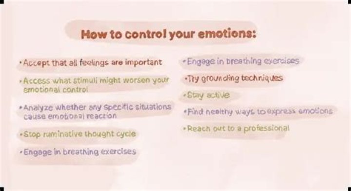 How do you control your emotions so they don't control you?