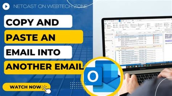 How do you copy and paste an email in Outlook on a Mac?