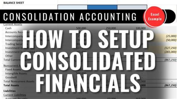 How do you create a consolidated account?