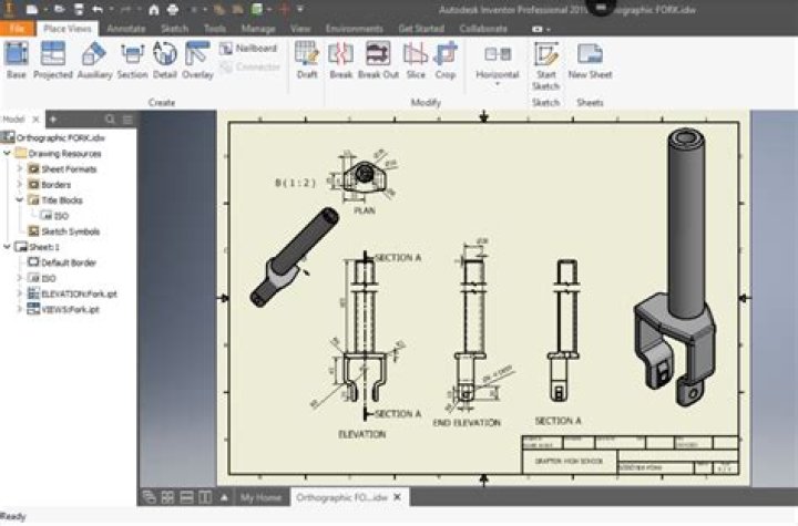 How do you create a drawing file in Inventor?