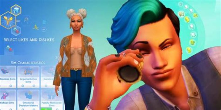 How do you create a Sims character?