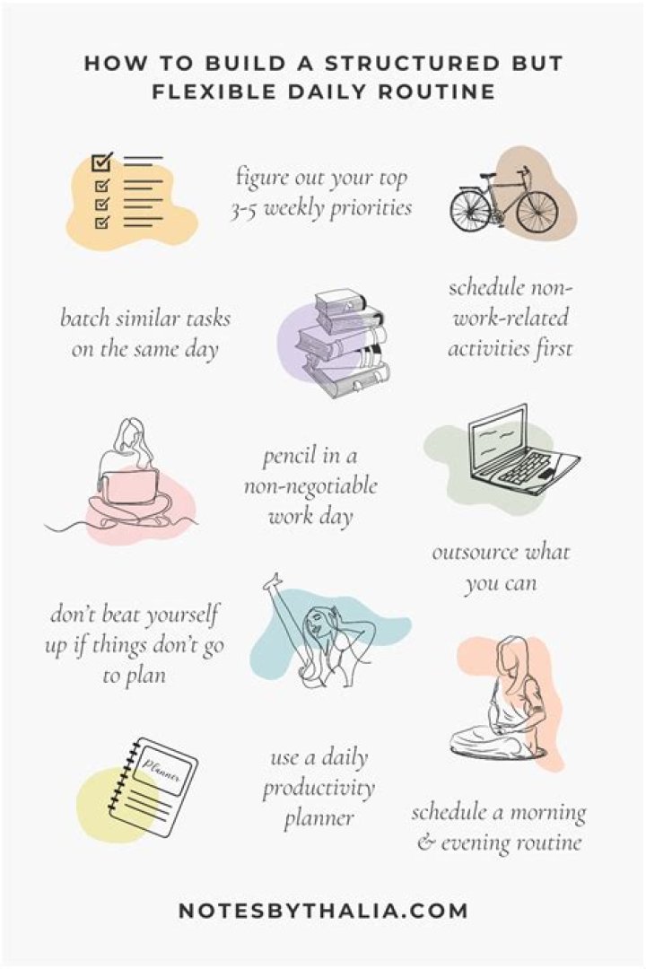 How do you create a structure in your day?