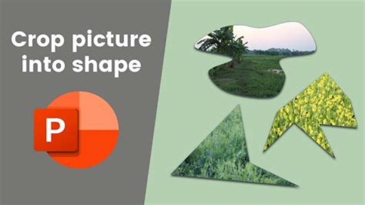 How do you crop a picture into a triangle in PowerPoint?