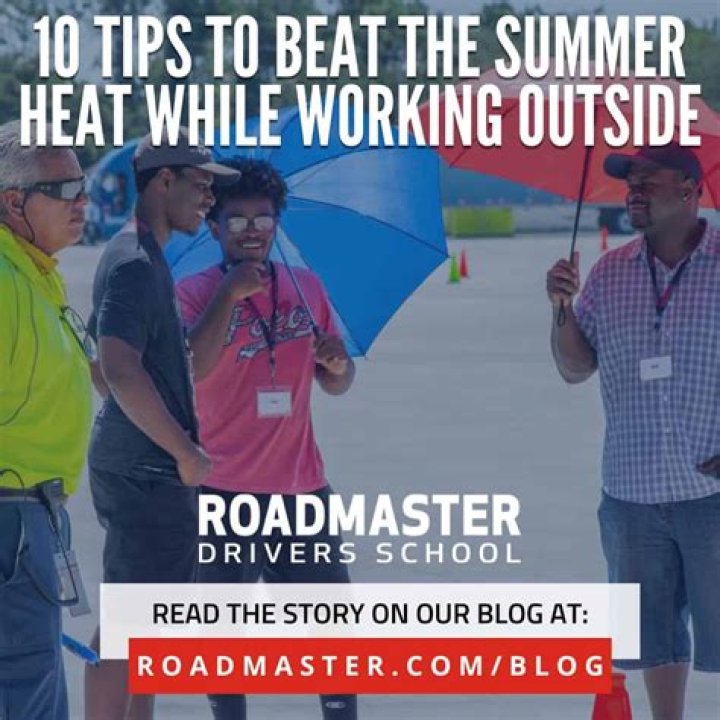 How do you deal with heat while working outside?