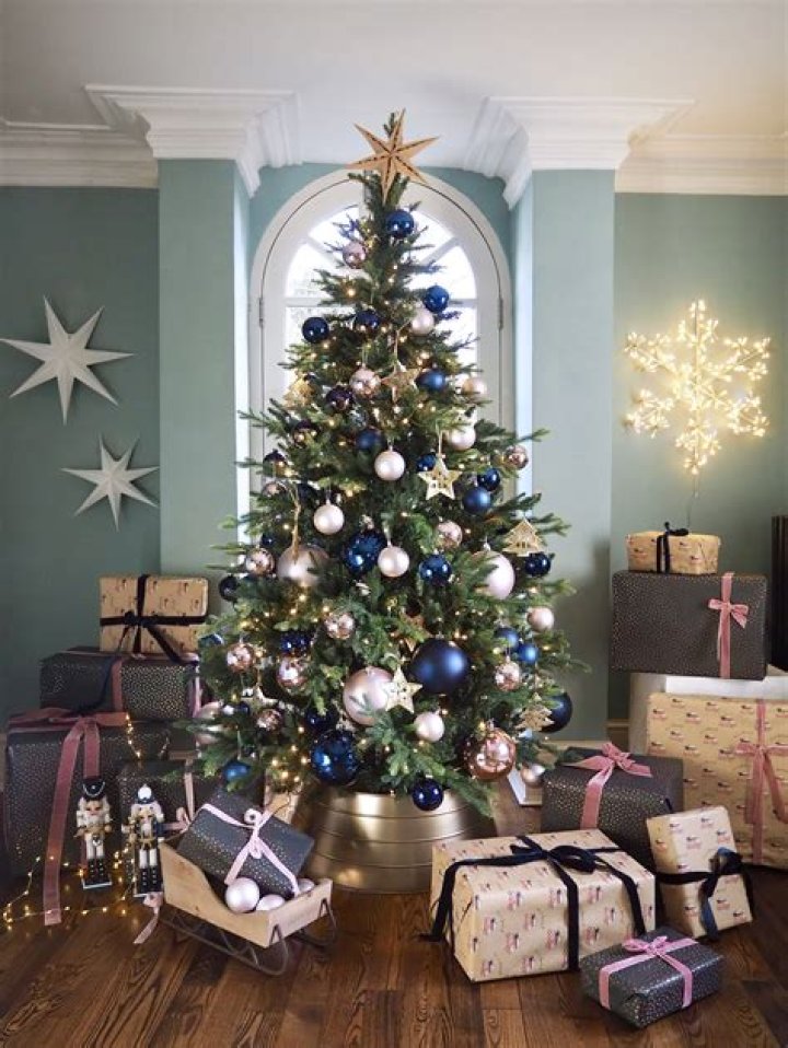 How do you decorate a deciduous tree with Christmas lights?