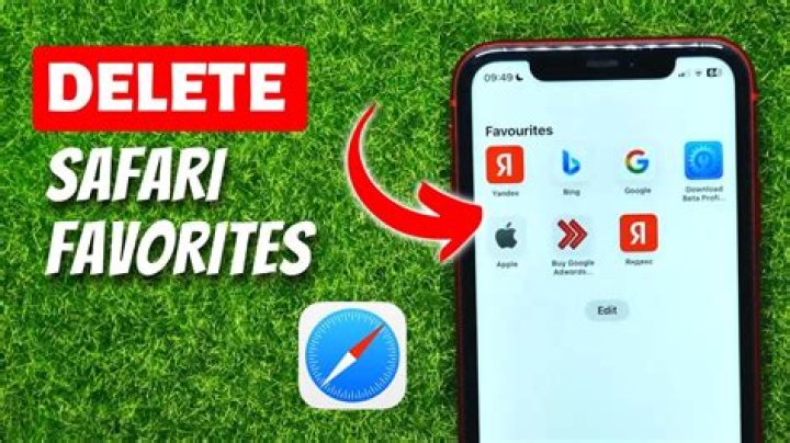 How do you delete favorites on iPhone Safari?