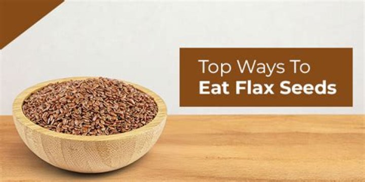 How do you eat flax seeds with water?
