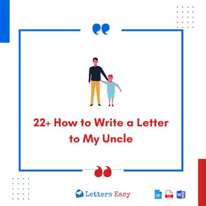 How do you end a letter to your uncle?