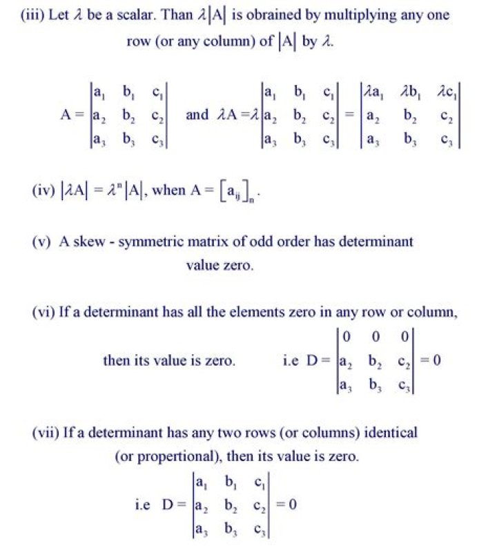 How do you find the determinant in linear algebra?