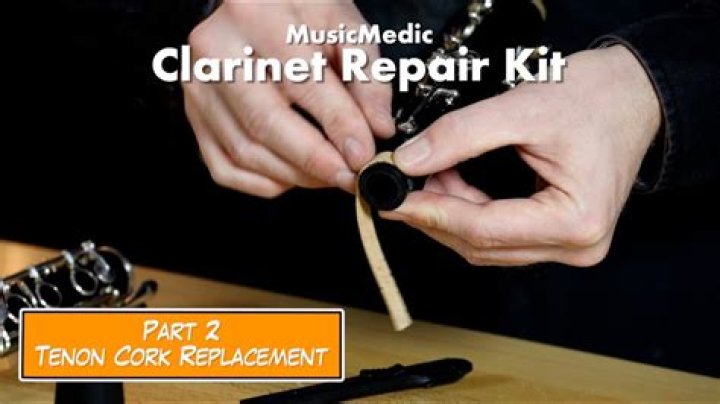 How do you fix a cork on a clarinet?