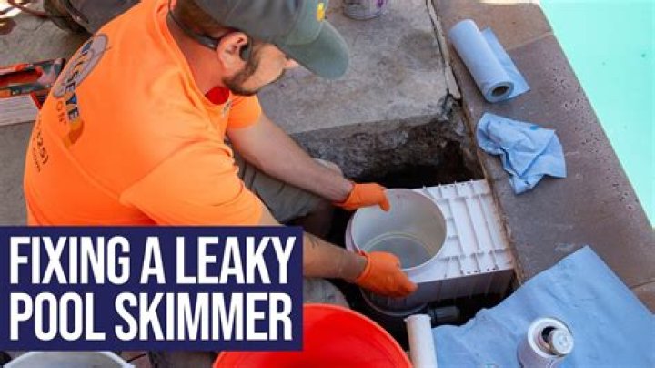 How do you fix a leaky skimmer line?