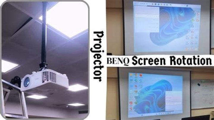 How do you flip the screen on a BenQ projector?