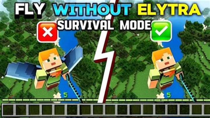 How do you fly in Minecraft survival mode without elytra?