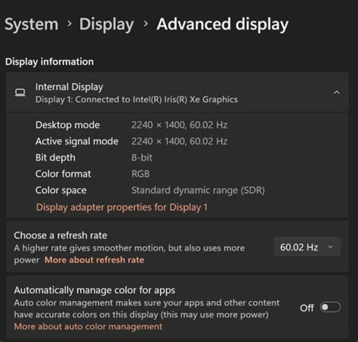 How do you force a 60hz?