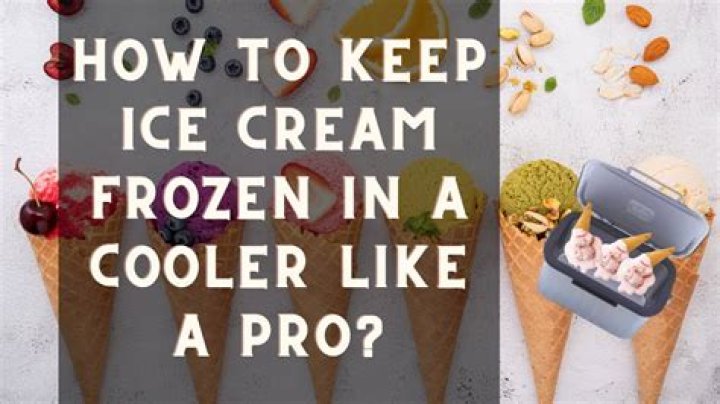 How do you freeze ice cream without a cooler?