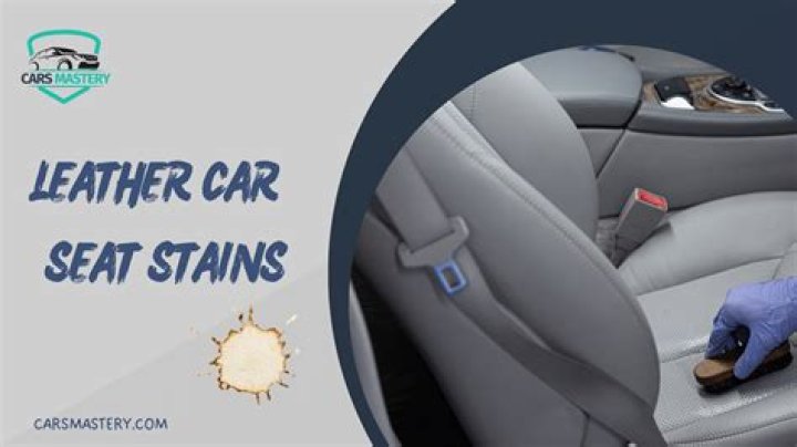 How do you get coffee stains out of leather car seats?