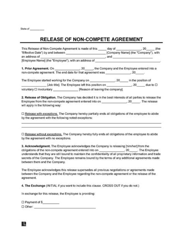 How do you get out of a non compete agreement in PA?