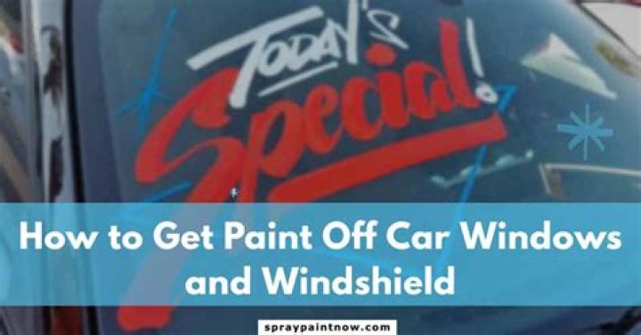 How do you get paint off a window?