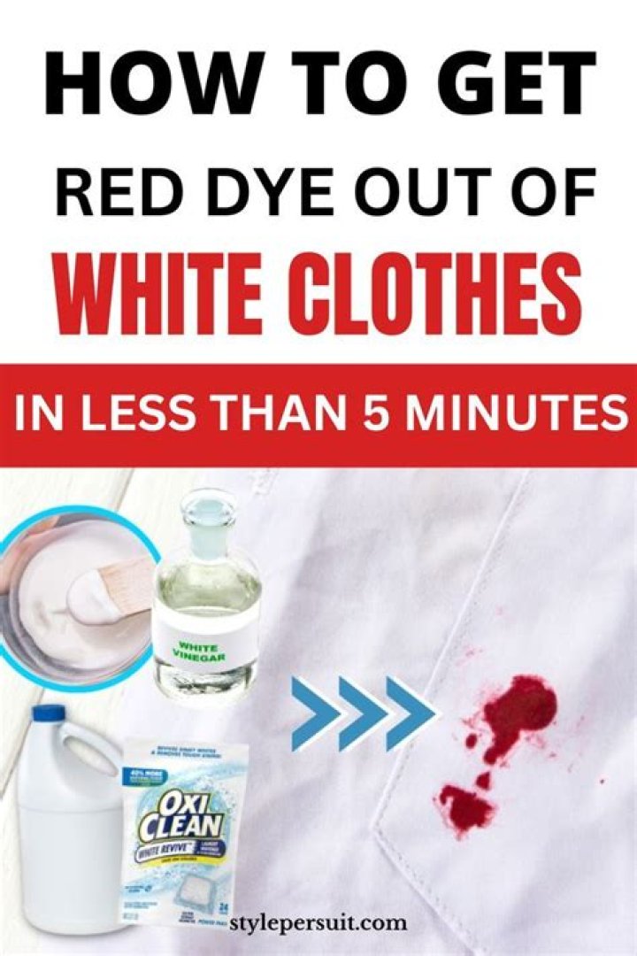 How do you get red jello out of white clothes?