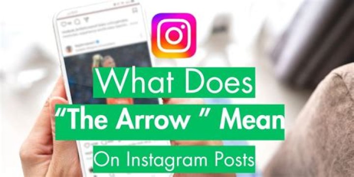 How do you get the arrow on Instagram?