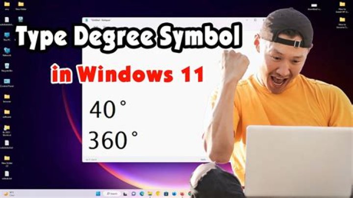 How do you get the degrees symbol?