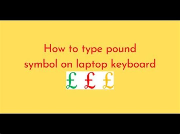 How do you get the pound sign on a Dell laptop?