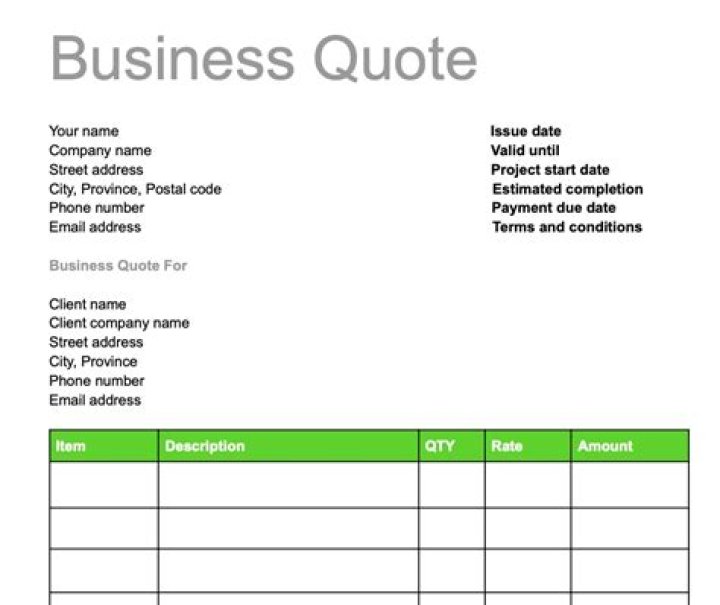 How do you give a quote?