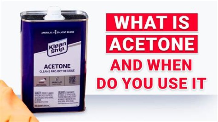 How do you handle acetone?