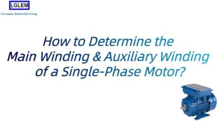 How do you identify main winding and auxiliary winding?