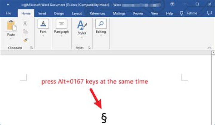 How do you insert a section in Word 2016?