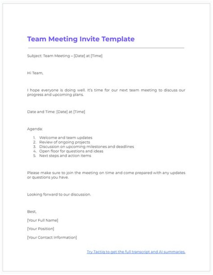 How do you invite for a presentation?