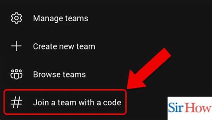 How do you join a team with a code?
