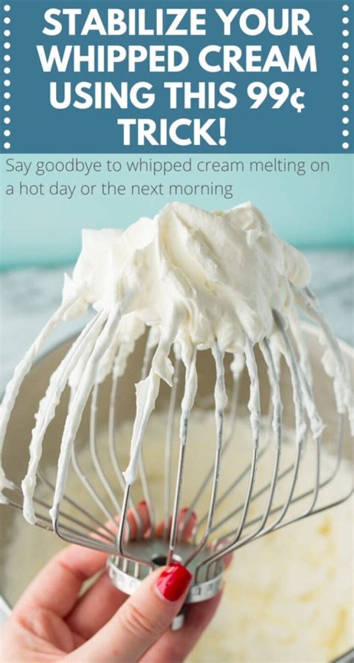 How do you keep canned whipped cream from melting?