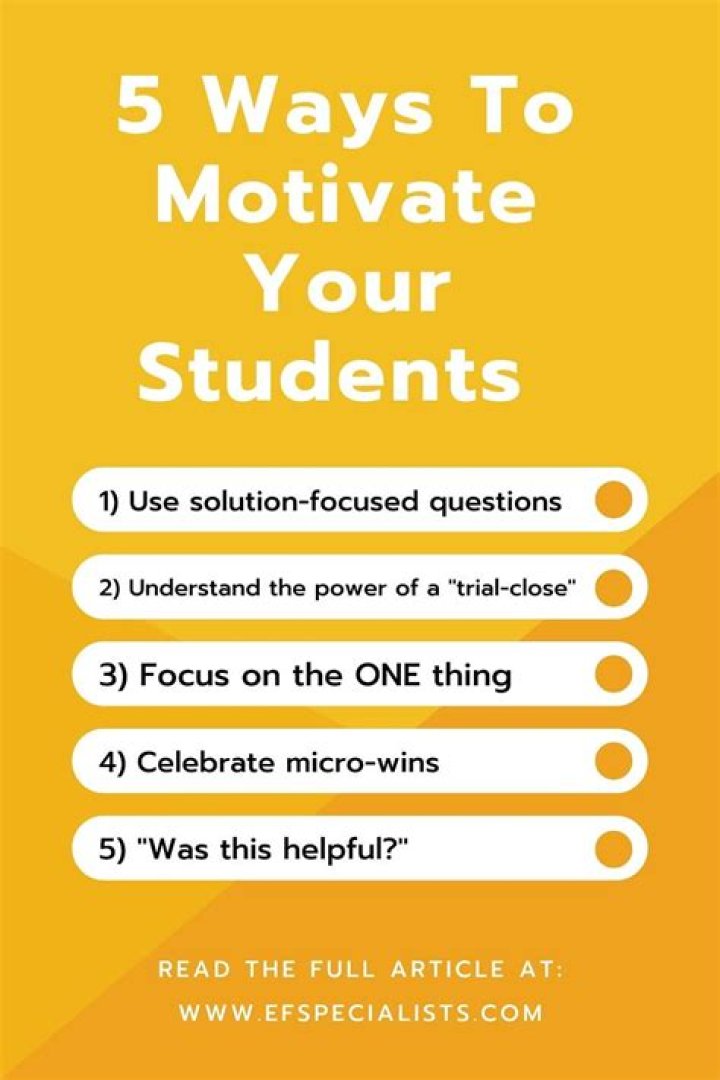 How do you keep students motivated and engaged?