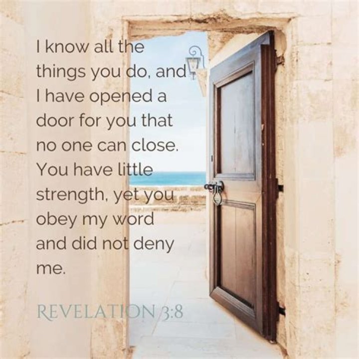 How do you know if God opened a door?