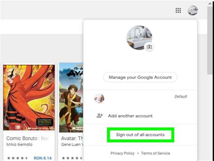 How do you logout Google Play?