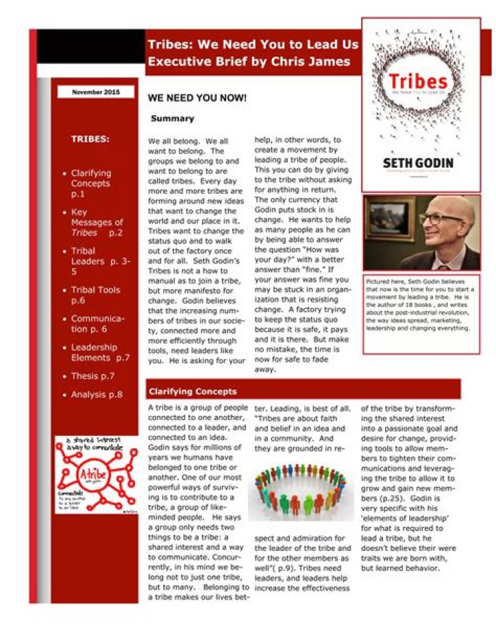How do you make a tribe Seth Godin?