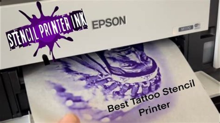 How do you make an inkjet printer stencil?